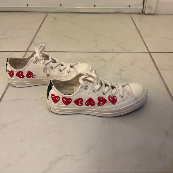 Come De Garcon X Converse Women’s Low Top Sneakers, Size 6 - Picture 5 of 7